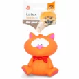 Fofos Latex Bi Cat Squeaky Dog Toy