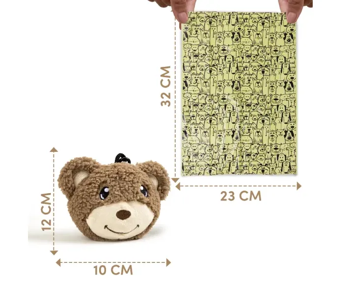 Fofos Plush Bear Poop Bag Set at ithinkpets.com (4)