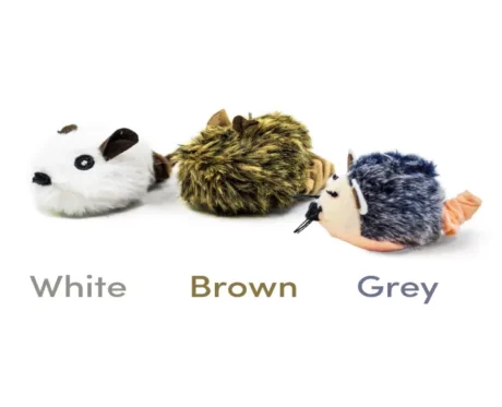 Fofos Pull String And Sound Chip Mouse, Grey at ithinkpets.com (1)