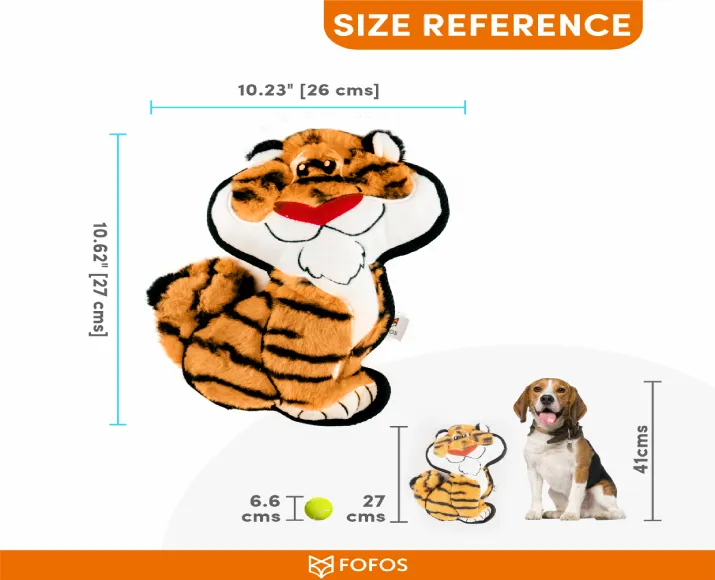 Fofos Safari Line Tiger, Dog Plush Toy at ithinkpets.com (5)