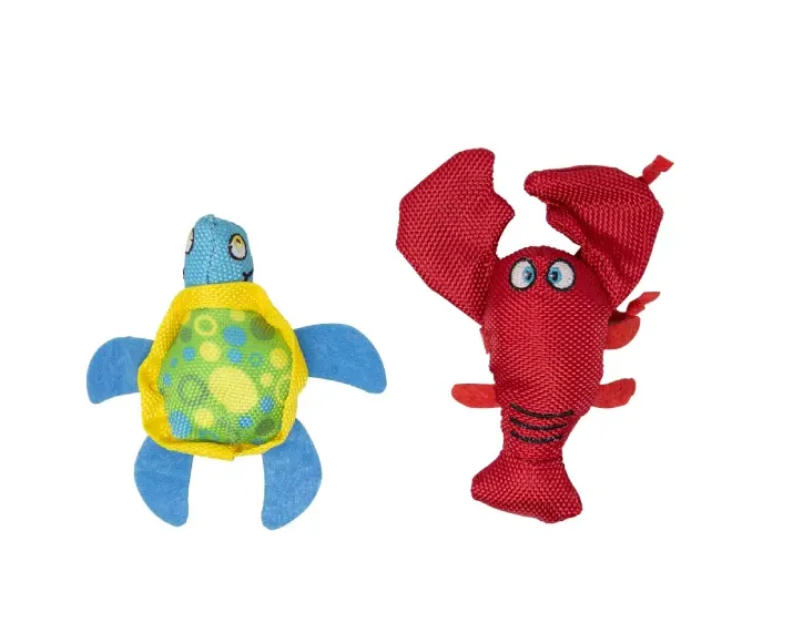 Fofos Summer Catnip Cat Toy Turtle with Lobster at ithinkpets.com (3)