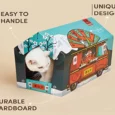 Fofos Sushi Truck Cat Toy, Cat Scratcher Toy