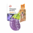 Fofos Vegi Bites Eggplant Loud Squeaky Dog Toy