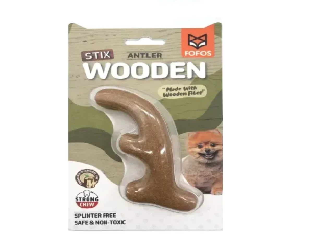 Buy Fofos Woodplay Antler, Tough Chew Dog Toy