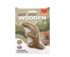 Fofos Woodplay Antler, Tough Chew Dog Toy at ithinkpets.com (1)