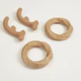 Fofos Woodplay Ring, Tough Chew Dog Toy