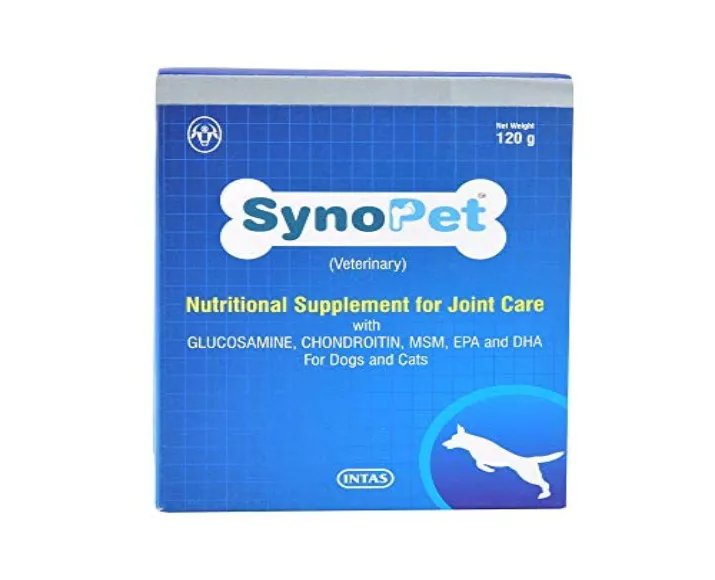 Intas Synopet Nutitonal Supplement for Joint Care,120 Gms at ithinkpets.com (2)