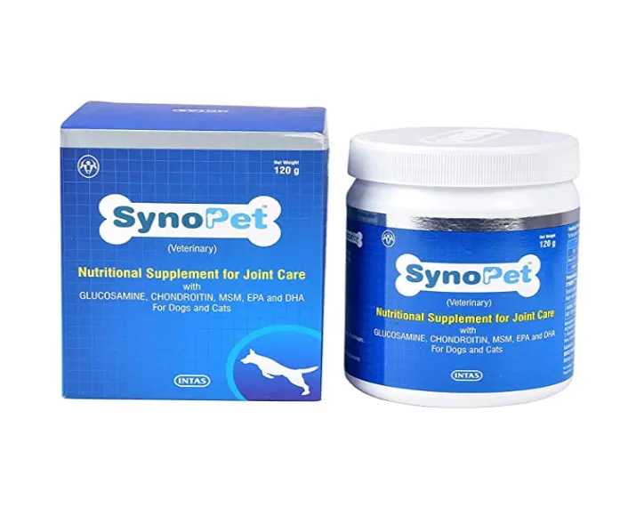 Intas Synopet Nutitonal Supplement for Joint Care,120 Gms at ithinkpets.com (5) (1)