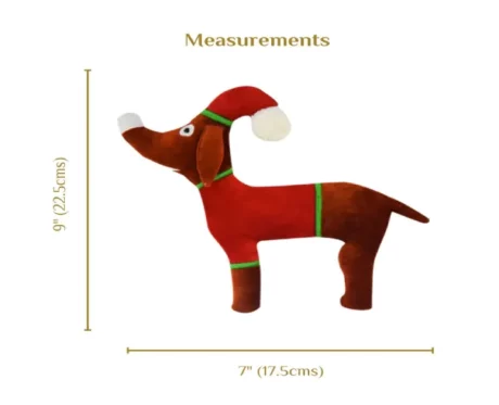 Jazz My Home Dog Santa Dog Plush Toy at ithikpets.com (2)
