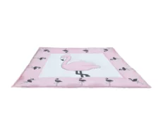 Jazz My Home Flamingo Fun Playmat Dog Mat at ithinkpets.com (1)
