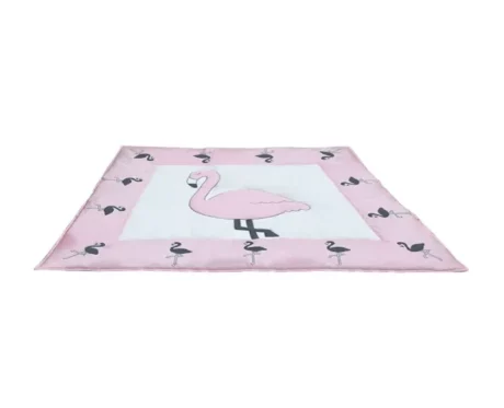 Jazz My Home Flamingo Fun Playmat Dog Mat at ithinkpets.com (1)