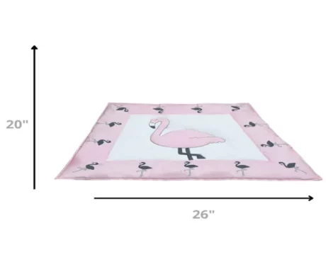 Jazz My Home Flamingo Fun Playmat Dog Mat at ithinkpets.com (2)