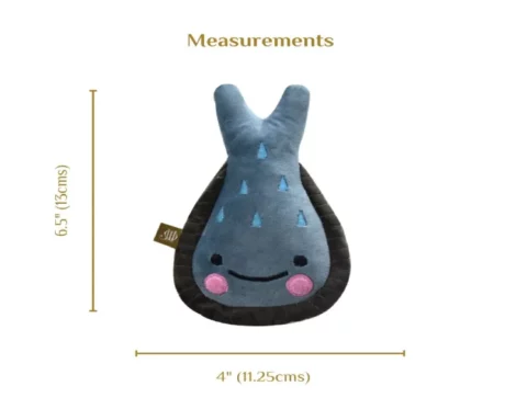 Jazz My Home Miss Fishy Dog Plush Toy at ithinkpets.com (2)