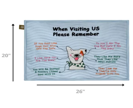 Jazz My Home My House My Rules Dog Mat at ithinkpets.com (2)