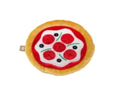 Jazz My Home Pizza Frisbee Dog Plush Toy at ithinkpets.com (1)