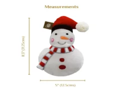 Jazz My Home Snowman Dog Plush Toy at ithinkpets.com (2)