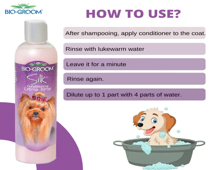 Silk Creme Rinse Conditioner For Dogs, 355 ml at ithinkpets.com (3)