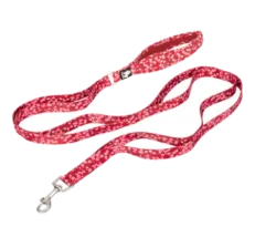 Truelove Floral Pet Leash Poppy Red at ithinkpets.com