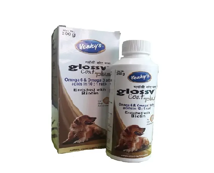 Venky’s Glossy Coat Plus 200 Gms at ithinkpets.com (1) (1)