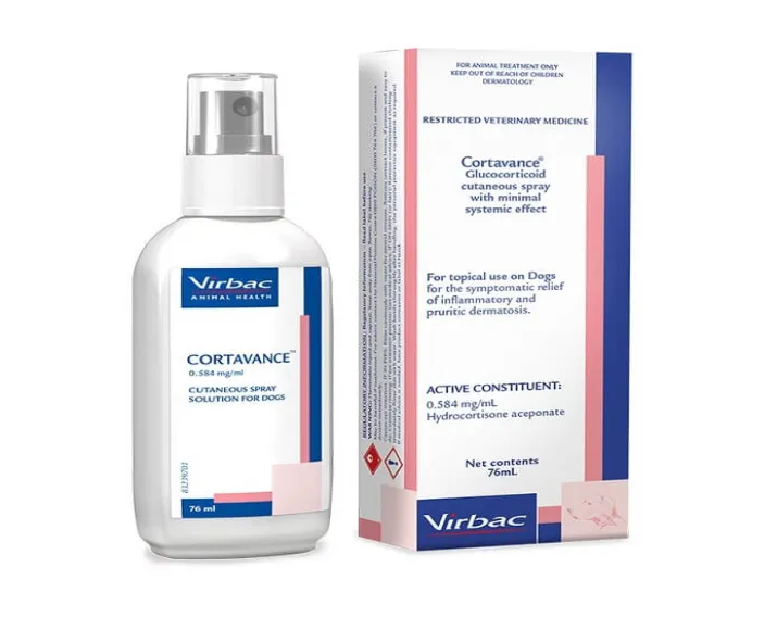 Virbac Cortavance Hydrocortisone spray For Dogs & Cats, 76ml at ithinkpets.com (1)