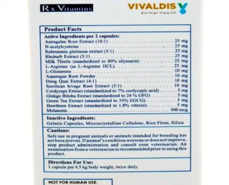Vivaldis CKReno Feline 60 Tabs for Cats and Kittens at ithinkpets.com (2)