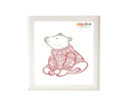 Jazz My Home Christmas Bear Wall Frame at ithinkpets.com (1)