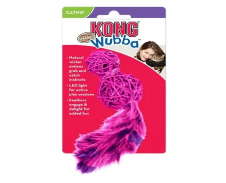 Kong Cat Toys Cat Wubba Wicker at ithinkpets.com (2)