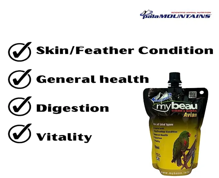 My Beau Avian Vitamin & Minerals For Birds, 300 ml at ithinkpets.com (3)