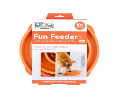 Outward Hound Fun Feeder Slow Feed Bowl, 33 Cms at ithinkpets.com (2)