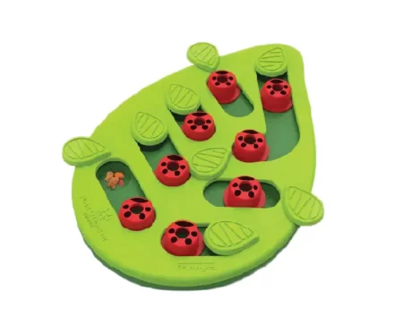 Outward Hound Nina Ottosson Buggin Out Puzzle Slide Interactive Cat Toy, Green at ithinkpets.com (1) (2) (1)