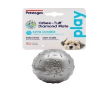 Petstages Small Orbee Tuff Diamond Plate Ball for Dog at ithinkpets.com (2)