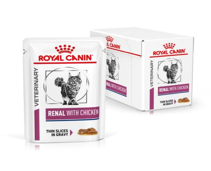 Royal Canin Veterinary Diet Renal Cat Wet Food Chicken, 85 Gms at ithinkpets.com (3)