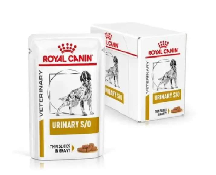 Royal Canin Veterinary Urinary S.O Dog Thin Slices in Gravy, 100 Gms at ithinkpets.com (1) (1)