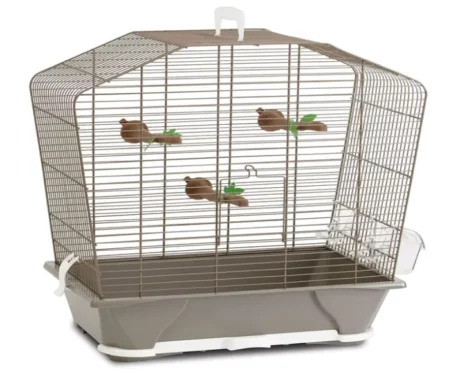Savic Camille 30 Bird Cage Warm Grey, 18 x 10 x 19 inch at ithinkpets.com (2)