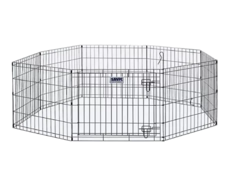 Savic Dog Park Deluxe Play Pen, Black at ithinkpets.com (1) (1)