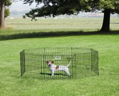Savic Dog Park Deluxe Play Pen, Black at ithinkpets.com (2)