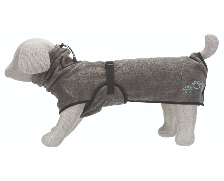 Trixie Bathrobe for Dogs, 60cm, Grey at ithinkpets.com (2)