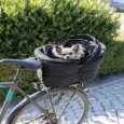 Trixie Bicycle Black Basket for Wide Bike Racks Hold Upto 8 kg, 29 X 49 X 60 cm