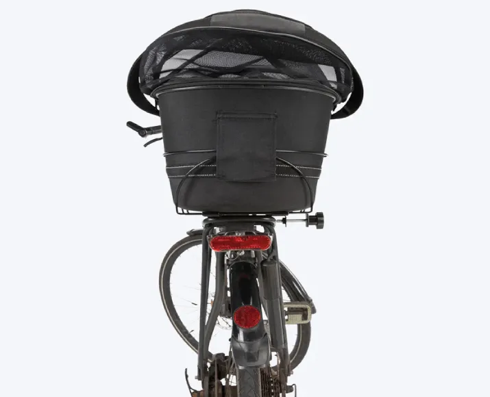 Trixie Bicycle Black Basket for Wide Bike Racks Hold Upto 8 kg, 29 X 49 X 60 cm at ithinkpets.com (6)