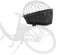 Trixie Bicycle Black Basket for Wide Bike Racks for Pets Hold Upto 8 kg, 55 X 35 X 49 cm at ithinkpets.com (2)