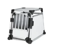 Trixie Black and Silver Transport Box Aluminium for Pets at ithinkpets.com (1)