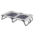 Trixie Dog Lounger Bed, Grey and Black