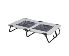 Trixie Dog Lounger Bed, Grey and Black at ithinkpets.com (1) (1)