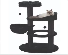 Trixie Filippo Scratching Post for Cats, Black at ithinkpets.com (2)