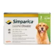 Zoetis Simparica Chewable flea tick tablets for dogs, 3 tabs 80mg