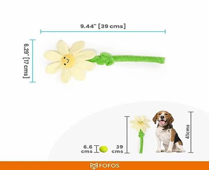 Barkbutler Fofos Flower Dog Rope Toy at ithinkpets.com (11)