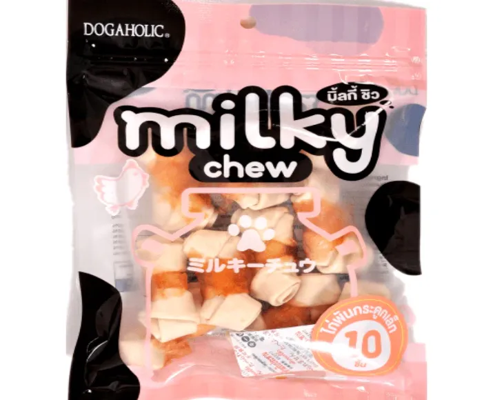 Dogaholic Milky Chew Chicken Stick Style and Bone Style Dog Treats Combo (2+2) at ithinkpets.com (2)