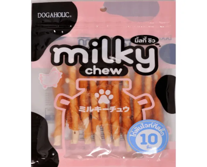 Dogaholic Milky Chew Chicken Stick Style and Bone Style Dog Treats Combo (2+2) at ithinkpets.com (3)