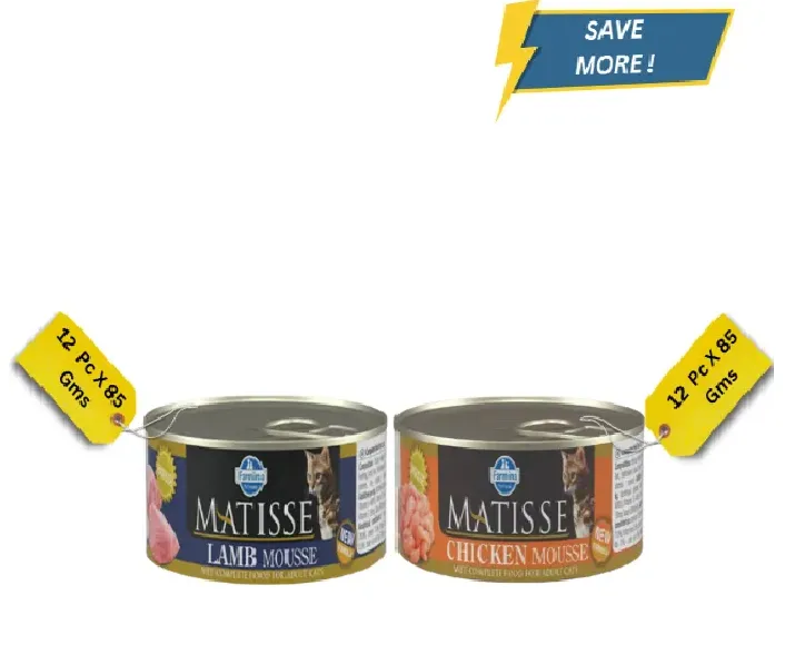 Farmina Matisse Lamb Mousse and Chicken Mousse Adult Cat Wet Food Combo (12+12) at ithinkpets.com (1) (1)