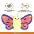 Fofos Butterfly Caterpillar Reversible Dog Plush Toy